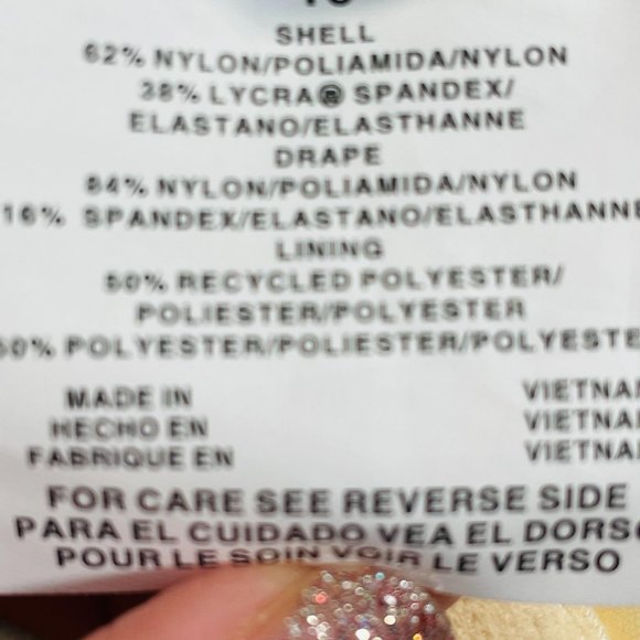 Miracle Brands Black Floral Swimsuit NWT Sz 8 - Picture 7 of 9